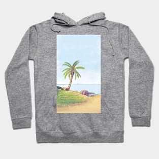 Palm Tree Sketch Hoodie